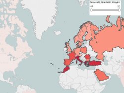 Les délais de paiement cartographiés dans le monde…