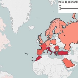 Les délais de paiement cartographiés dans le monde…